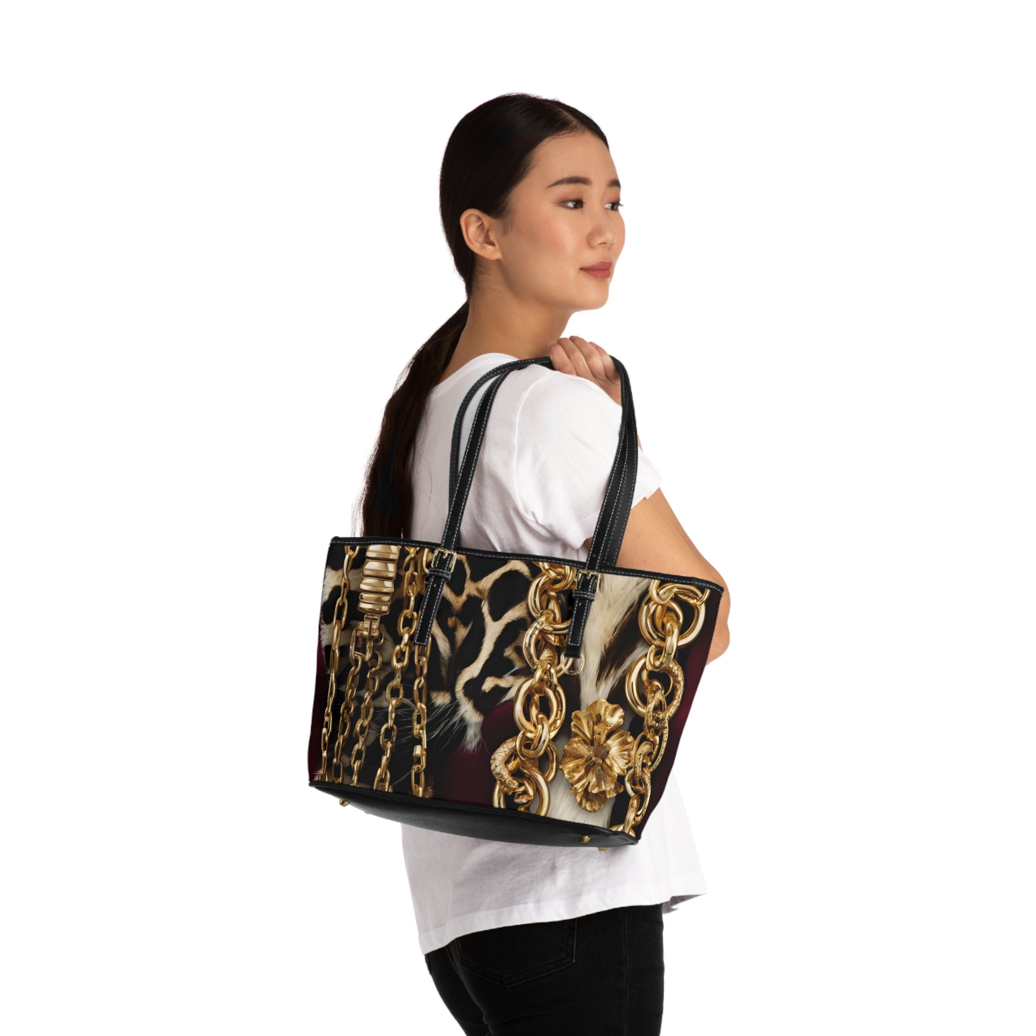 L'Kole Leather Shoulder Bag ( Rich Auntie)