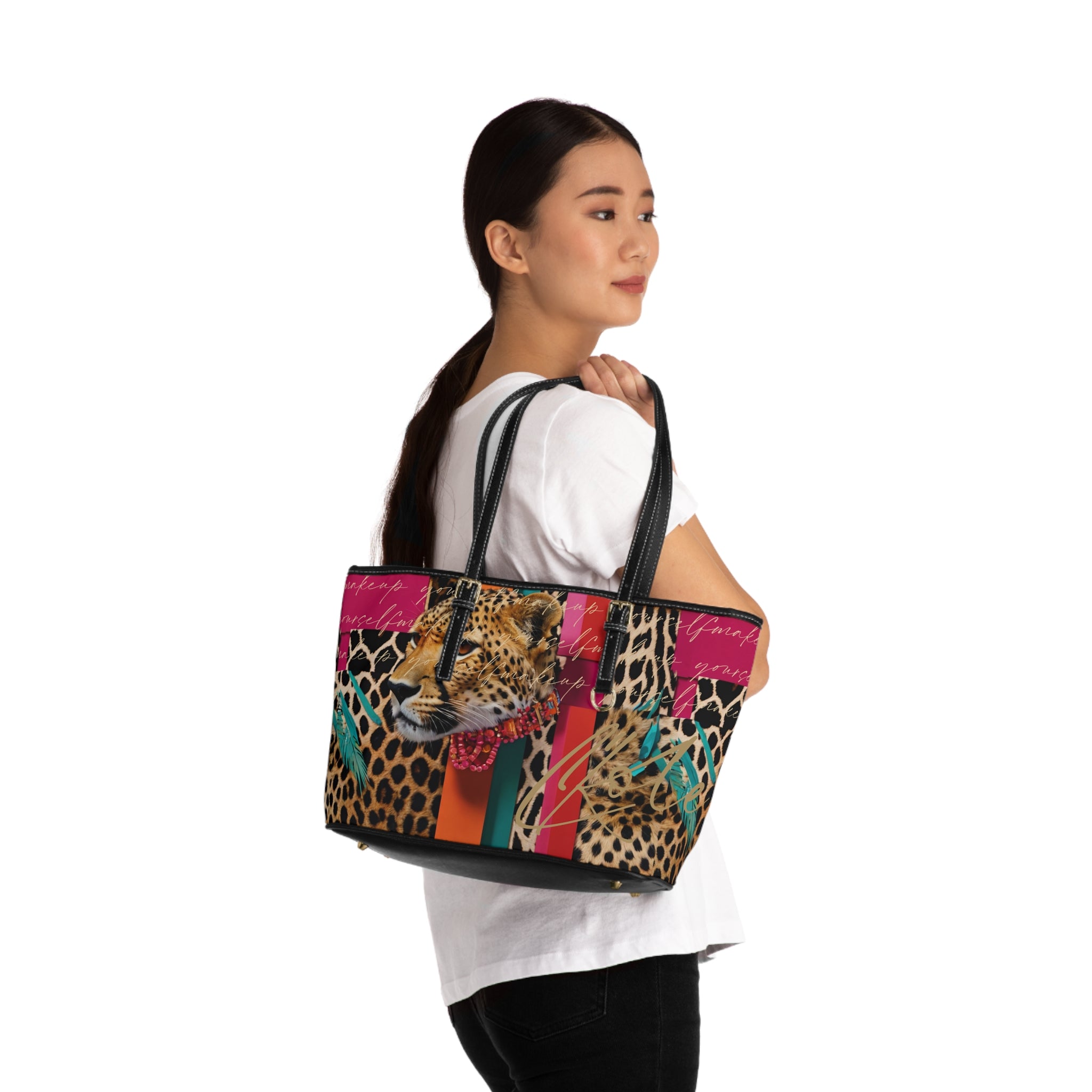 L'Kole Leather Shoulder Bag (She Roars)